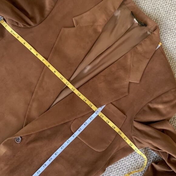 CHAMISTE Tan Sport Coat Blazer Classic Design Fully Lined w Pockets Men’s sz 44L - Picture 8 of 11